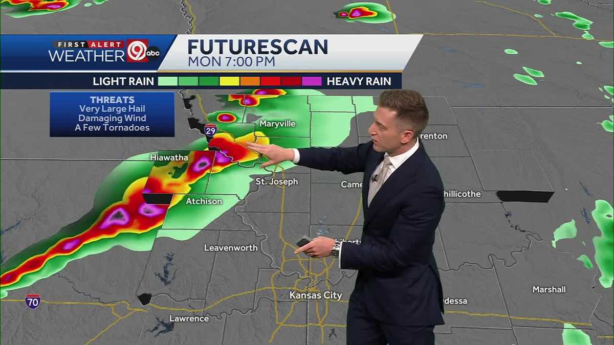 Kansas City weather: Hail, damaging wind, tornado all possible
