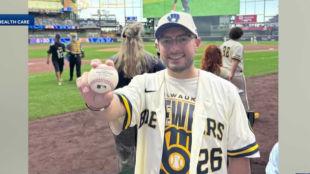 Racine liver transplant patient gets VIP experience at Brewers game