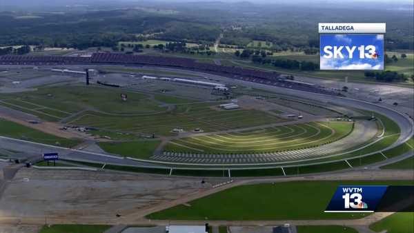 Large, empty race car track