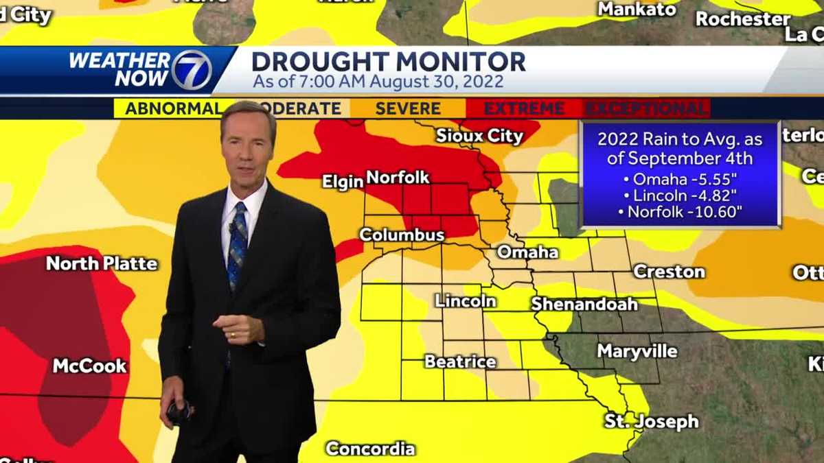 Sunday evening September 4 Omaha weather forecast. Drought