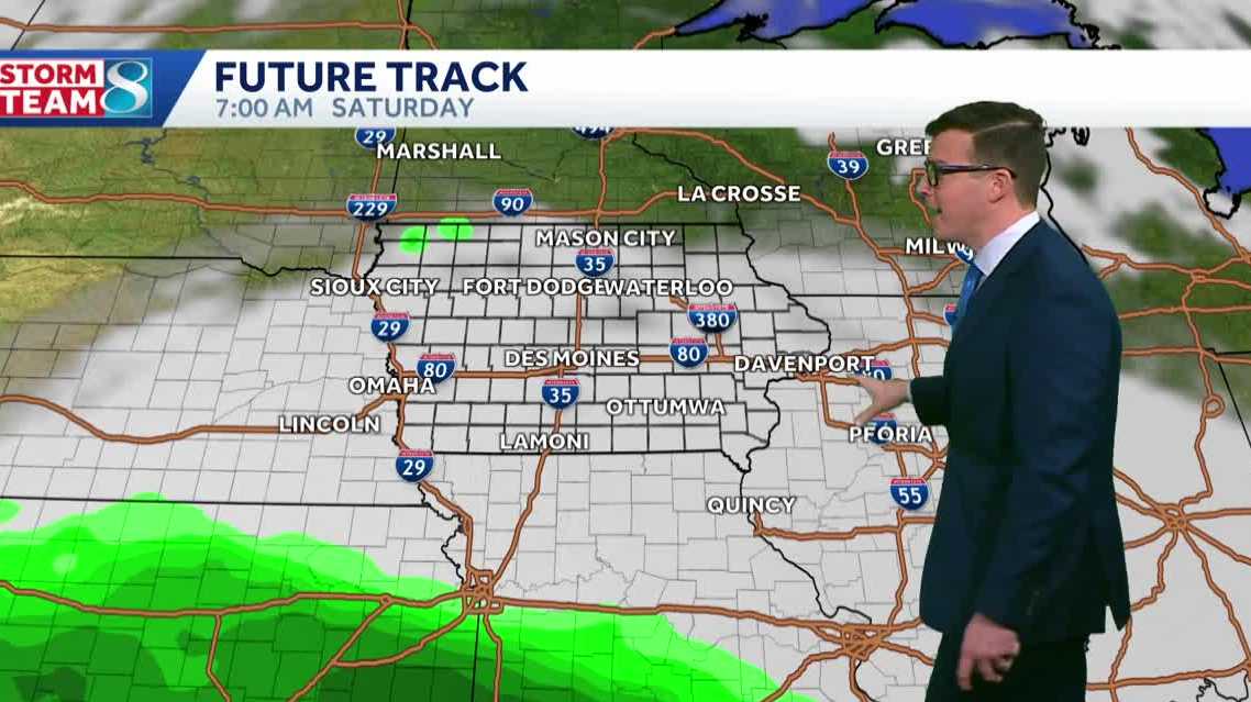 Iowa weather: Weak rain and snow chances today as highs stay in the 50s this week