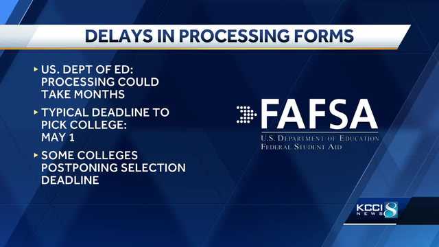 FAFSA problems: Iowa families report delays with financial aid information - Vimarsana News