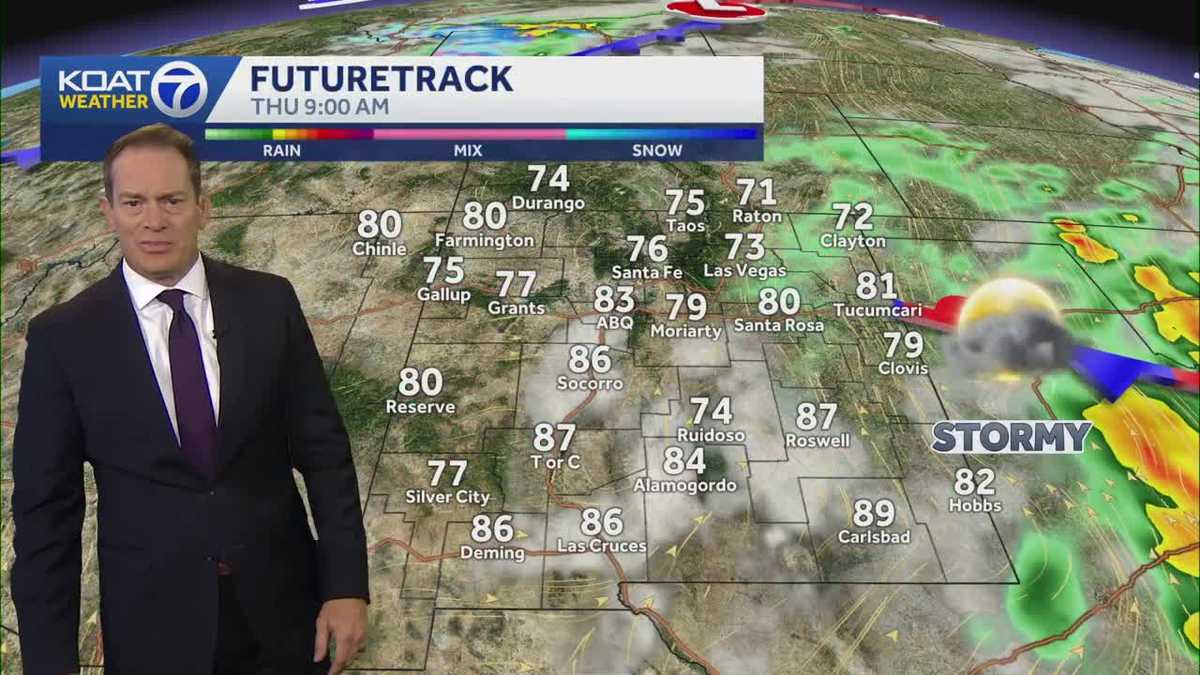 Severe thunderstorm threat continues today for parts of Eastern New Mexico
