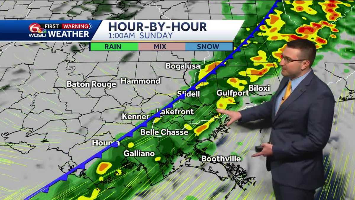 Tracking storms late Saturday night, cooler and breezy Sunday