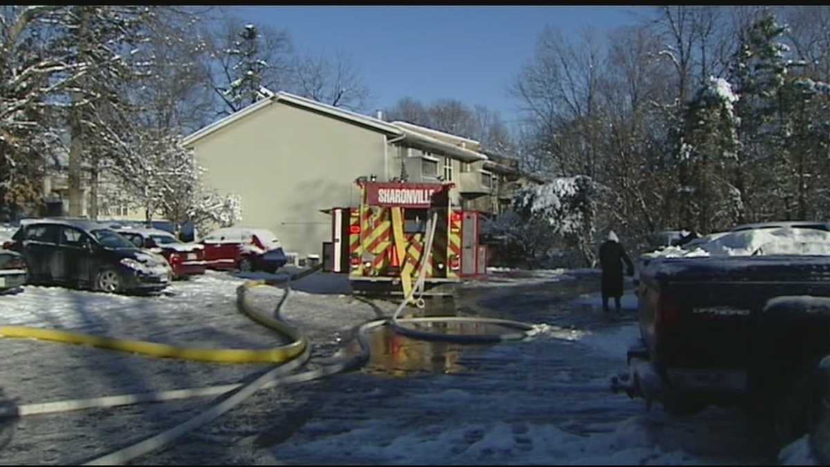 Families displaced after a fire in Sharonville