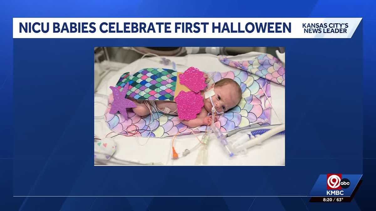 From mermaids to love bugs, NICU babies celebrate Halloween at St. Luke's