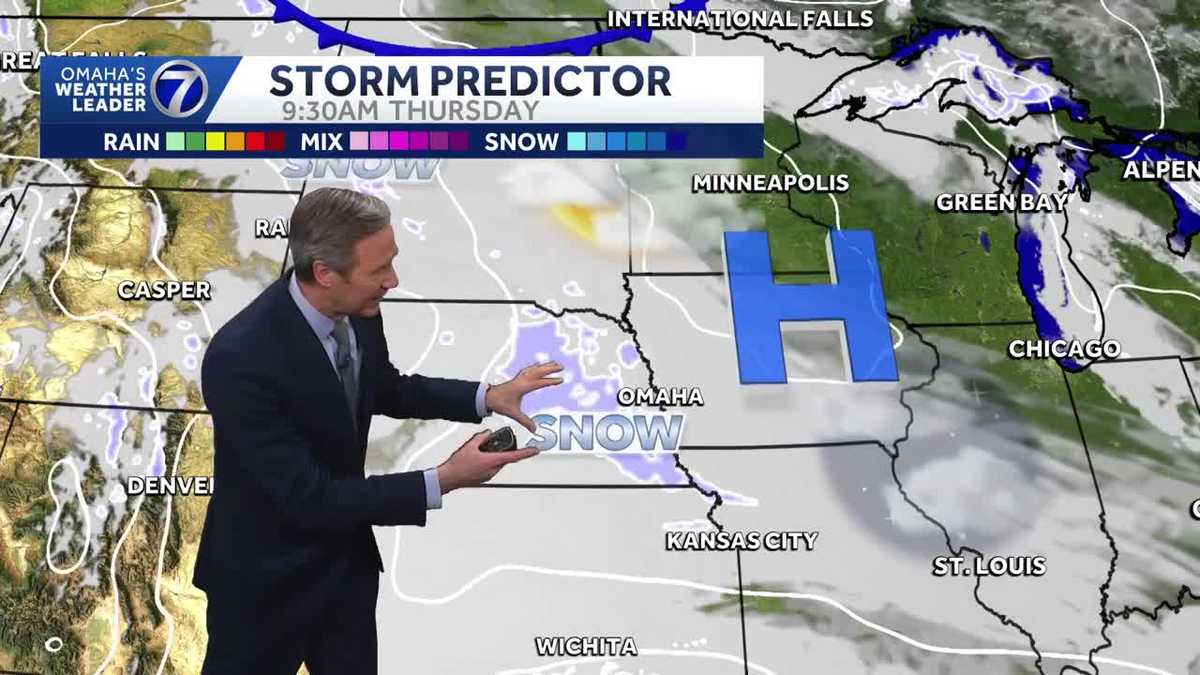 A snow chance Thursday in Omaha, then more cold weather on the way