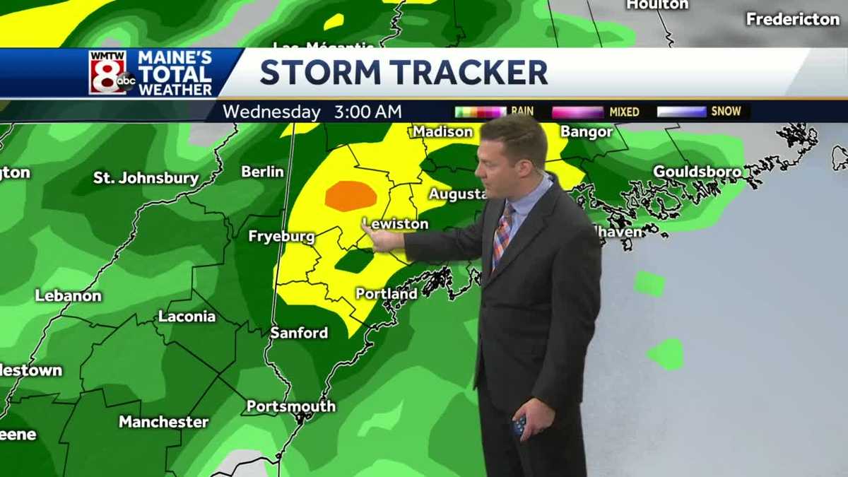 Heavy rain moves in overnight