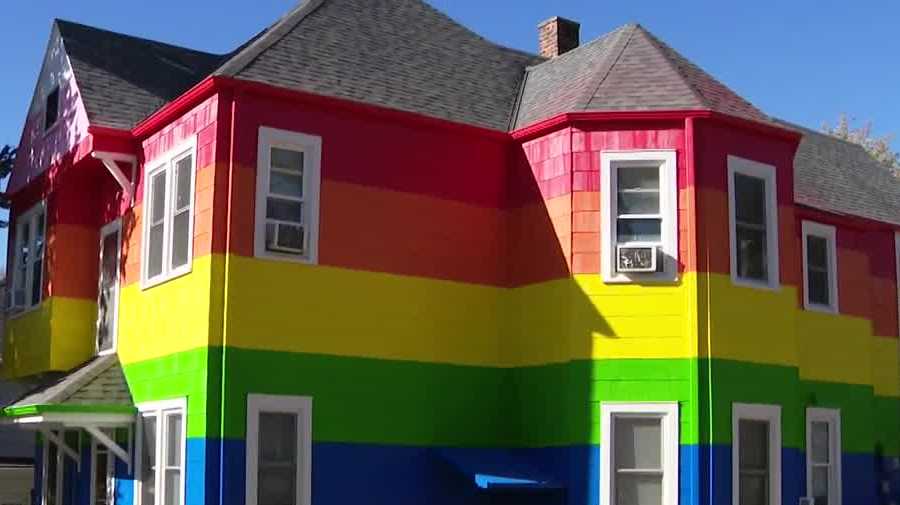 Omaha rainbow house owner says he has a message for neighbor next door