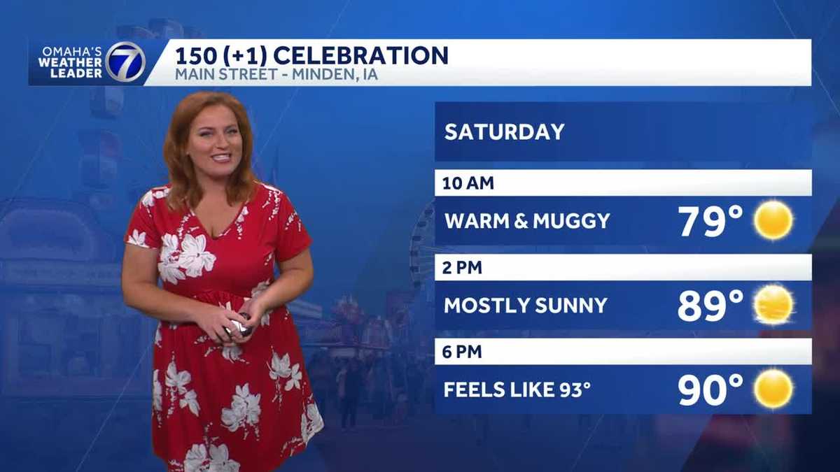 Toasty, humid Saturday for Omaha area