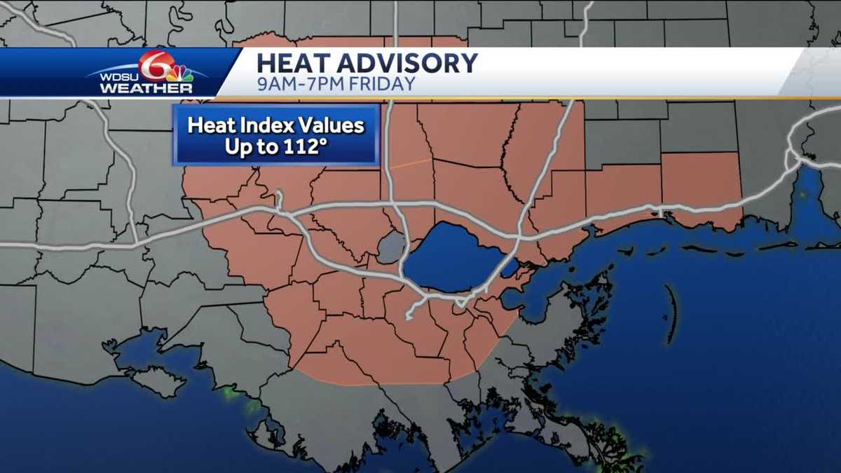 Dangerous heat expected this weekend