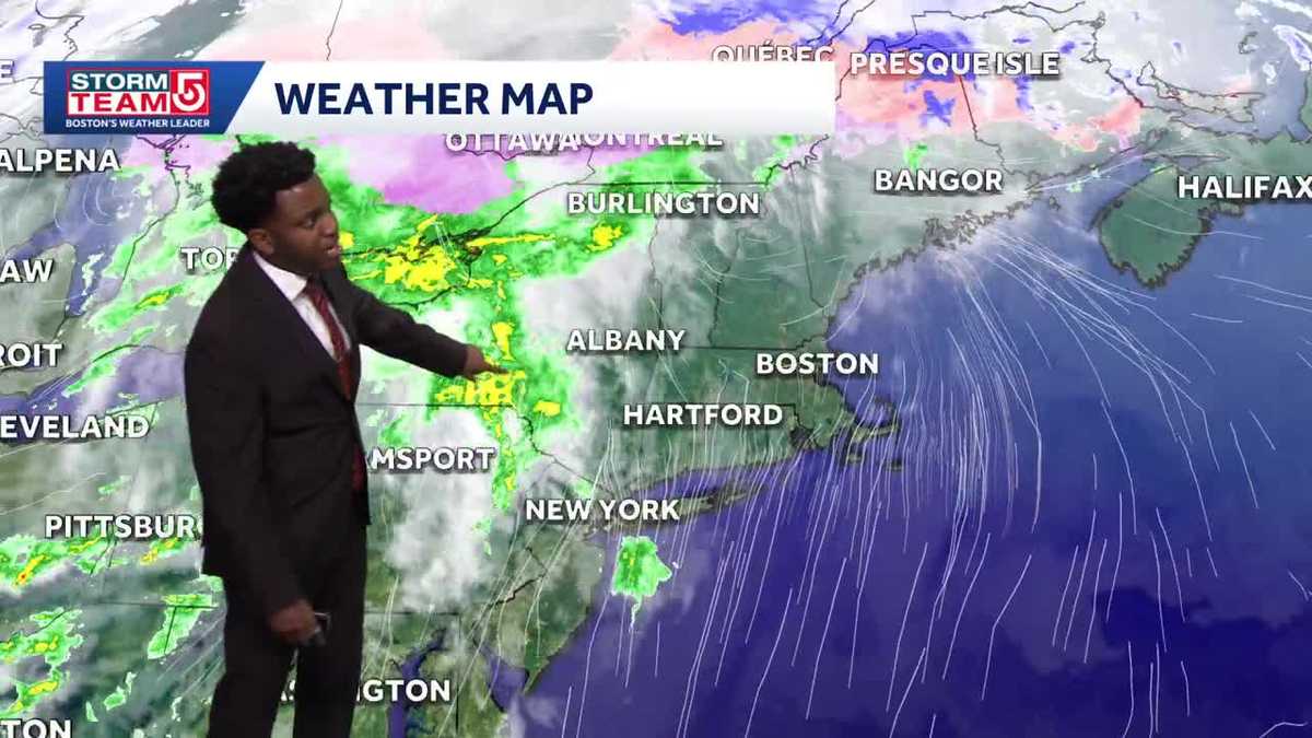Video: Clouds move in ahead of overnight showers