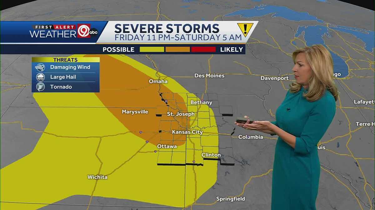 Kansas City at risk for severe thunderstorms Friday into Saturday