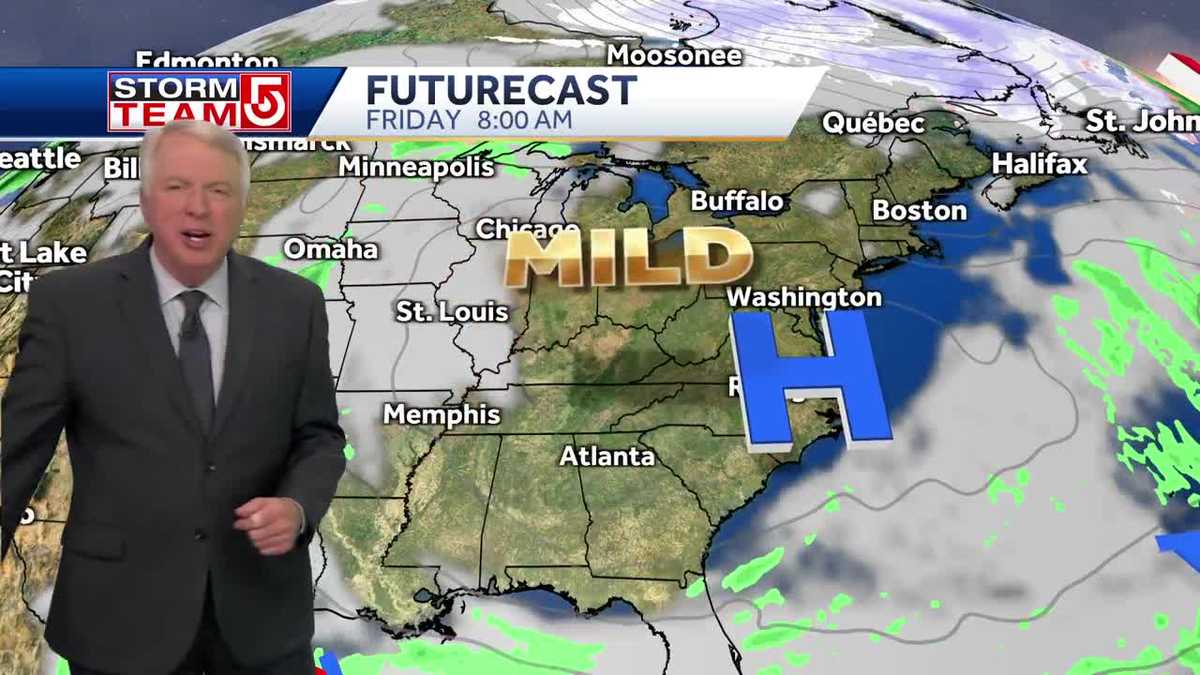 Video: Warm-up coming after cold day; rain on tap late in weekend