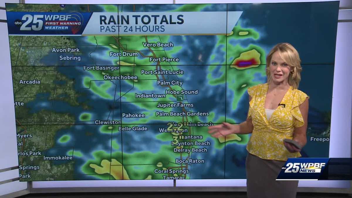 Humid with slight chance of showers for South Florida