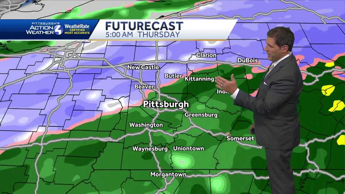 Pittsburgh weather: Rain and snow for Thanksgiving