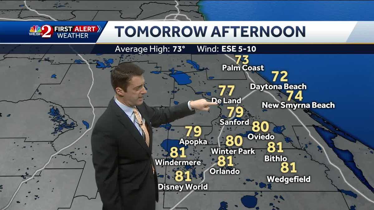 Isolated showers possible Friday