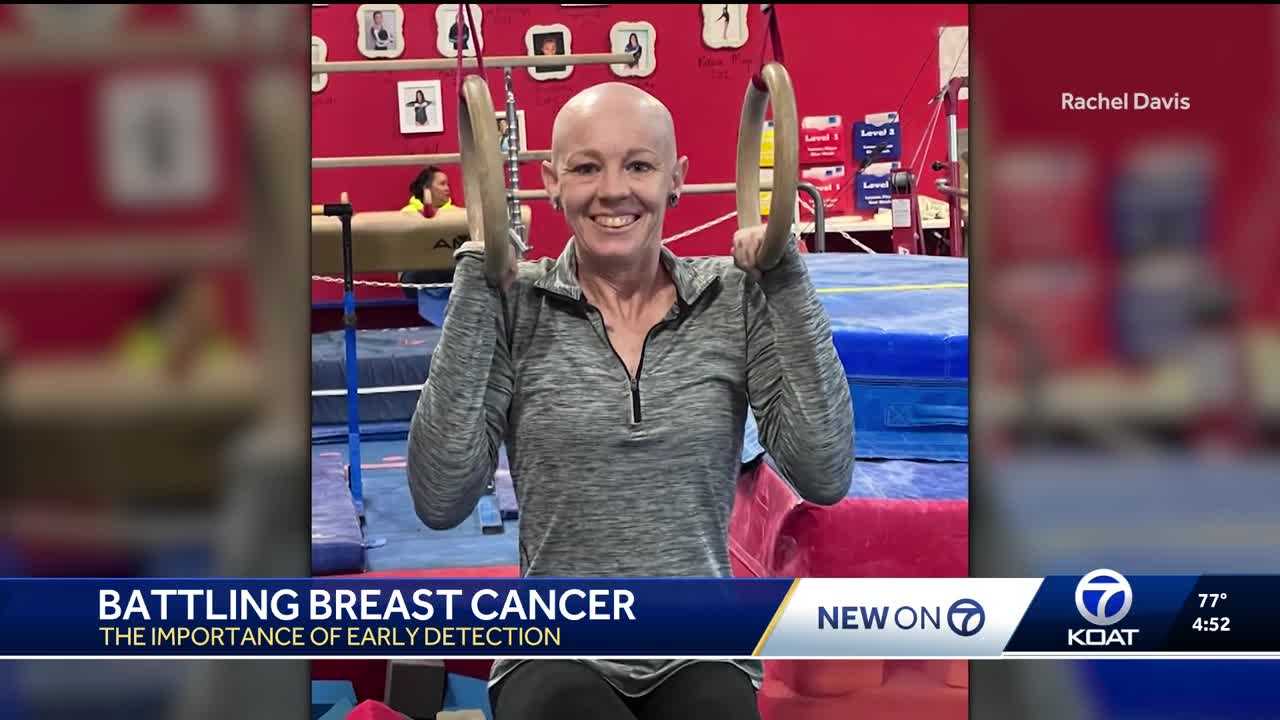 Albuquerque gymnastics coach spreading awareness about early cancer detection.