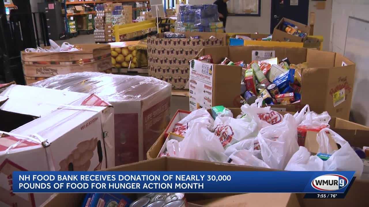 NH Food Bank recieves donation of nearly 30,000 pounds of food for Hunger Action Month