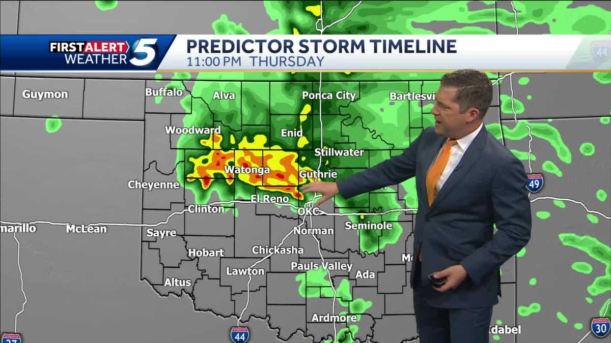 OKLAHOMA SEVERE STORMS: TIMELINE: Storms, some severe, moving into ...