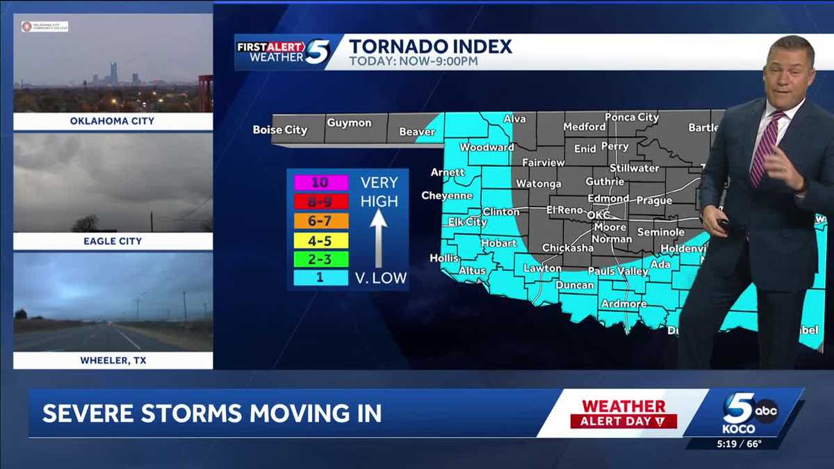 TIMELINE: Another round of storms brings tornado risk to Oklahoma