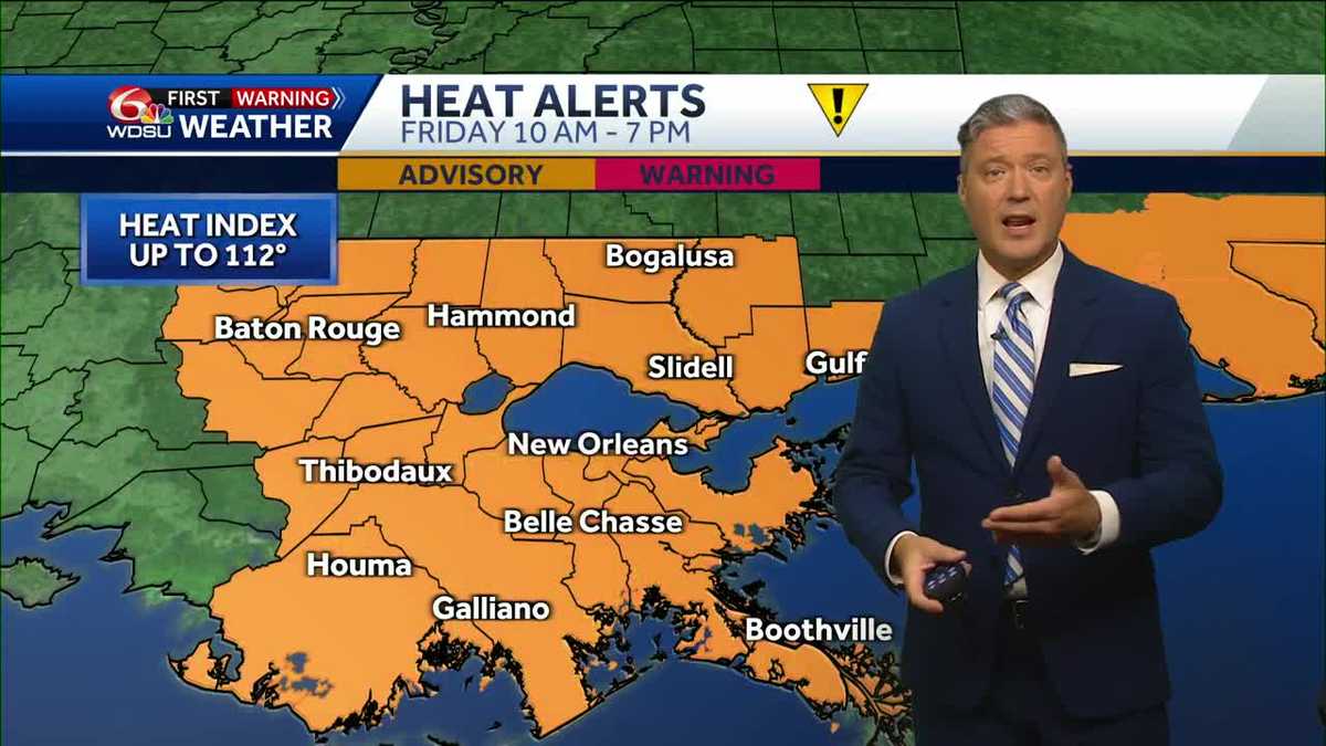 New Orleans weather forecast how long will heat wave last tropics