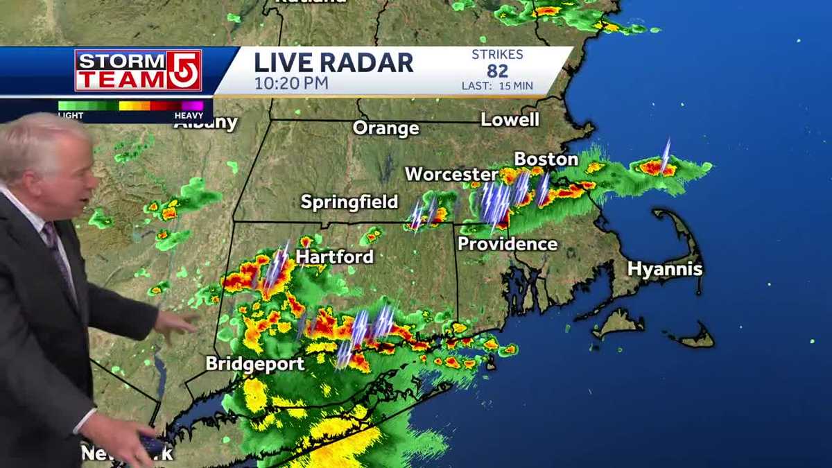 Video: Spotty showers, much cooler Wednesday