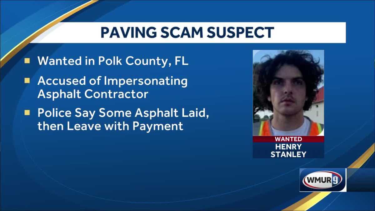 NH man wanted for allegedly running paving scam in Florida