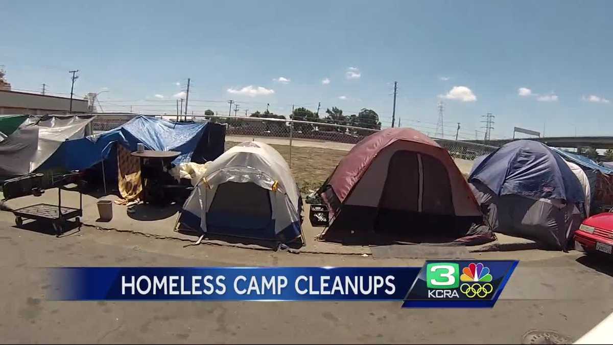 How authorities are dealing with homeless encampments in Stockton