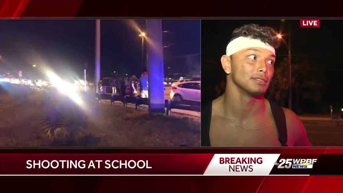 Player reacts to shooting during high school football game