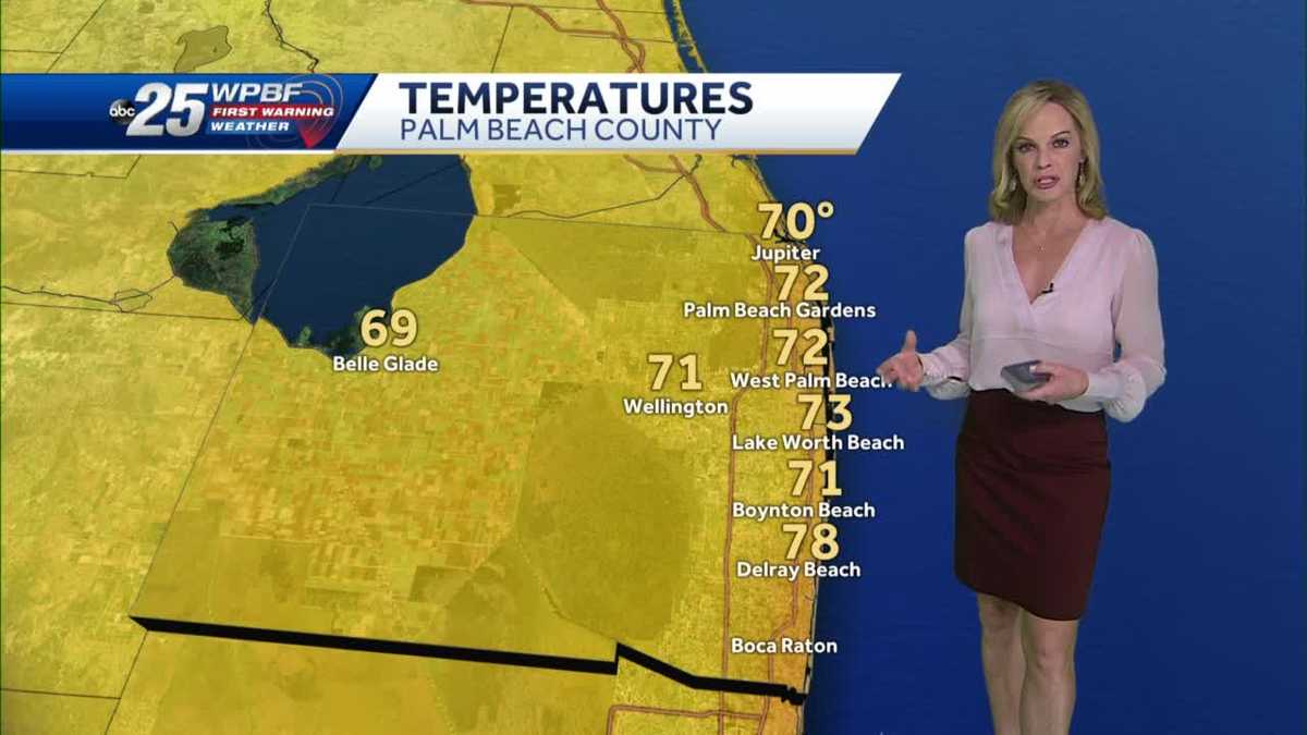 Partly Cloudy and Warm for South Florida