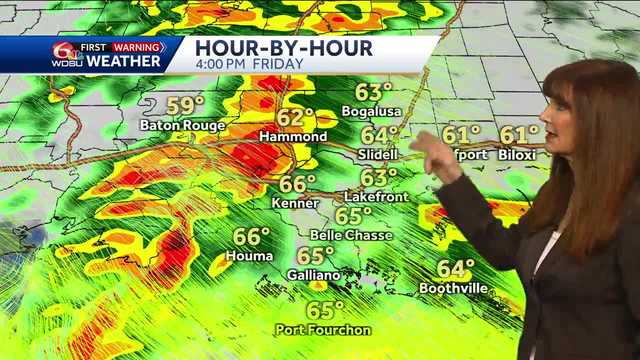 Increasing rain and storms Friday afternoon