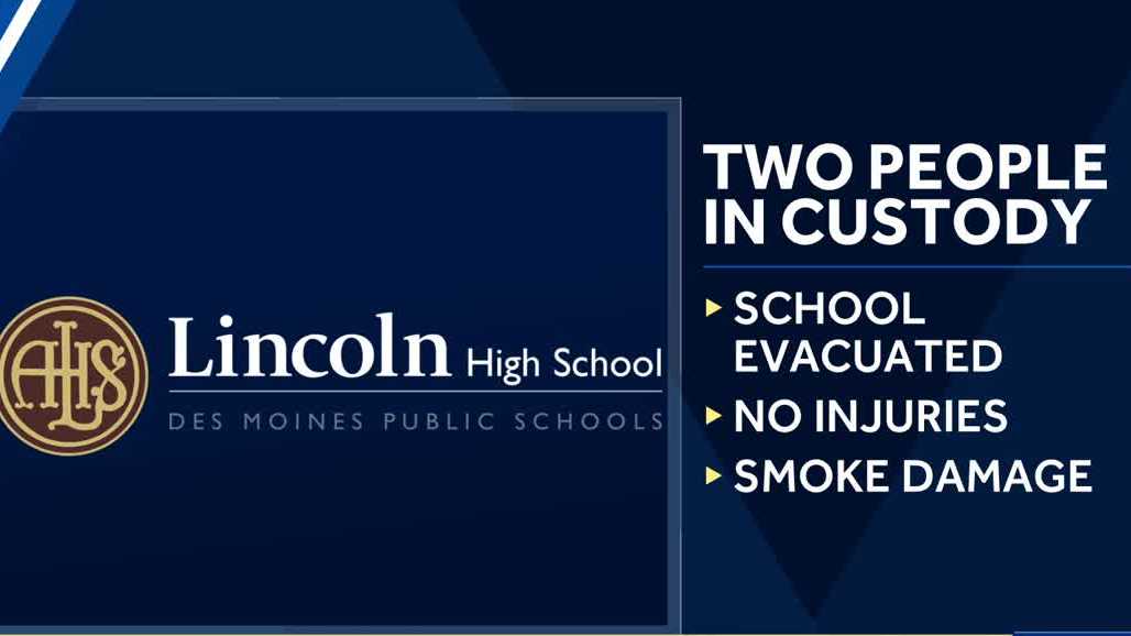 Two in custody after fire set in metro high school bathroom