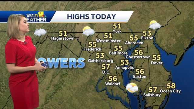 Cooler temps, scattered showers for Thursday in Maryland - Vimarsana News
