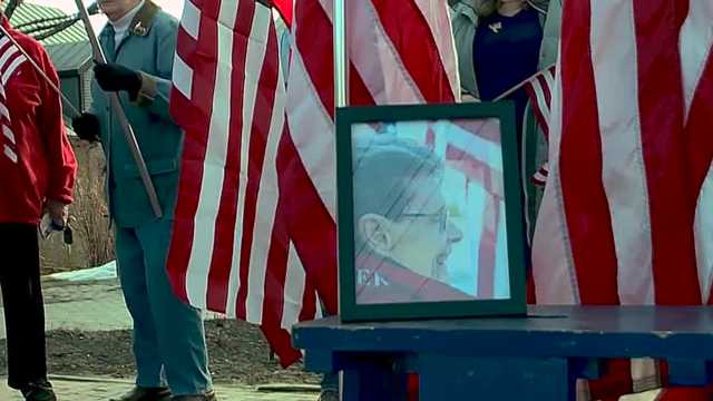 Friends say goodbye to Carmen Footer of the Freeport Flag Ladies - Vimarsana News