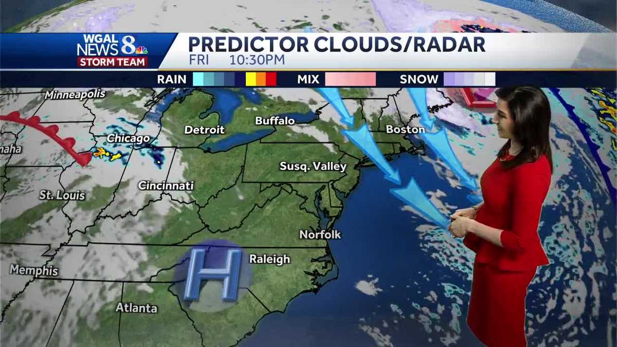 Windy Friday, showers Saturday, mild Easter in south-central Pennsylvania