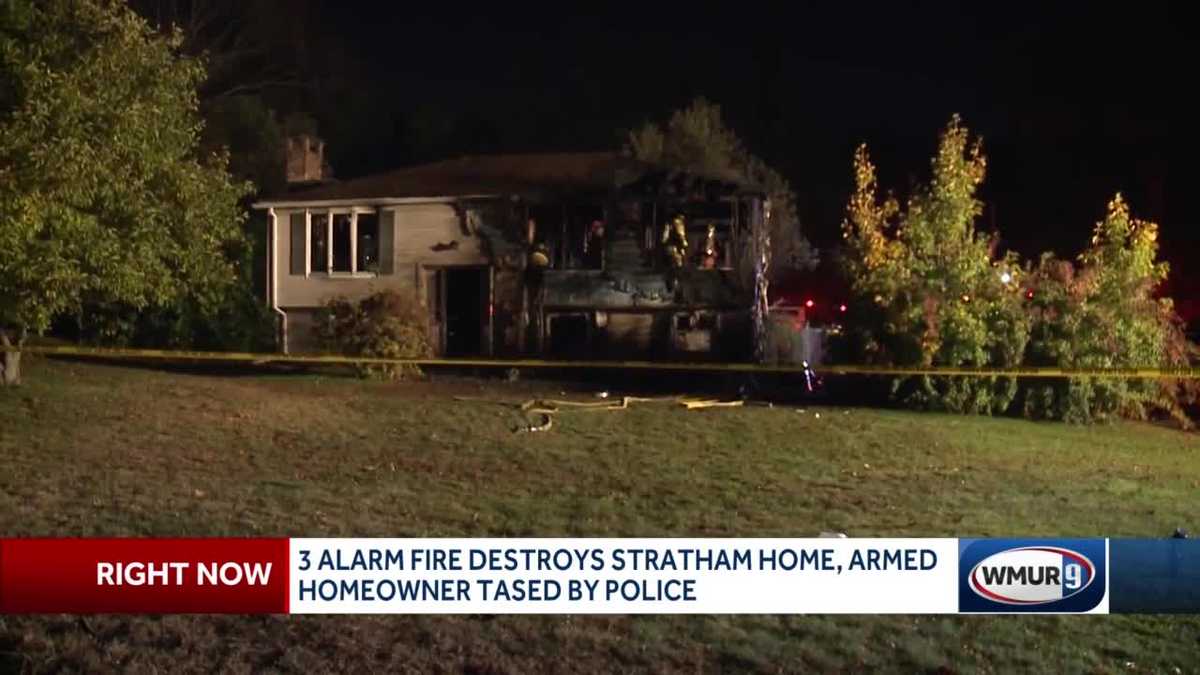 Homeowner arrested as fire destroys Stratham house