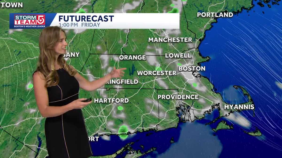  Friday shower chance before warmer midweek