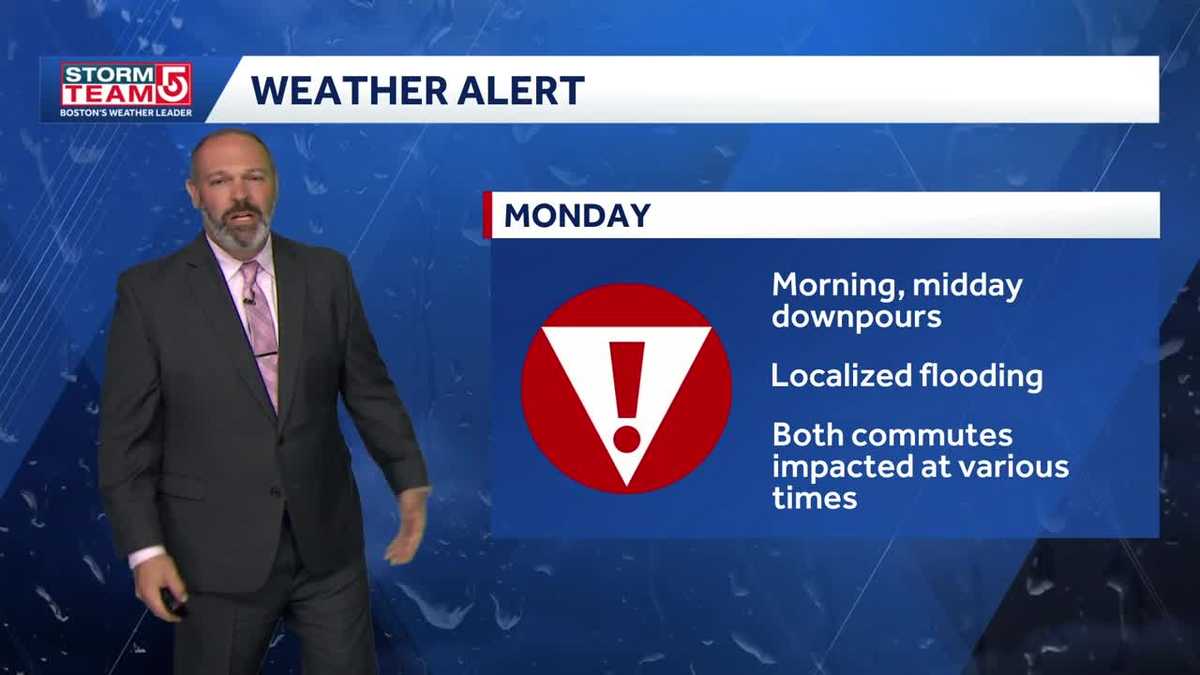 Video: Monday brings soaking rain, potential for localized flooding