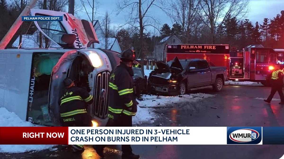 One person injured in 3vehicle crash in Pelham