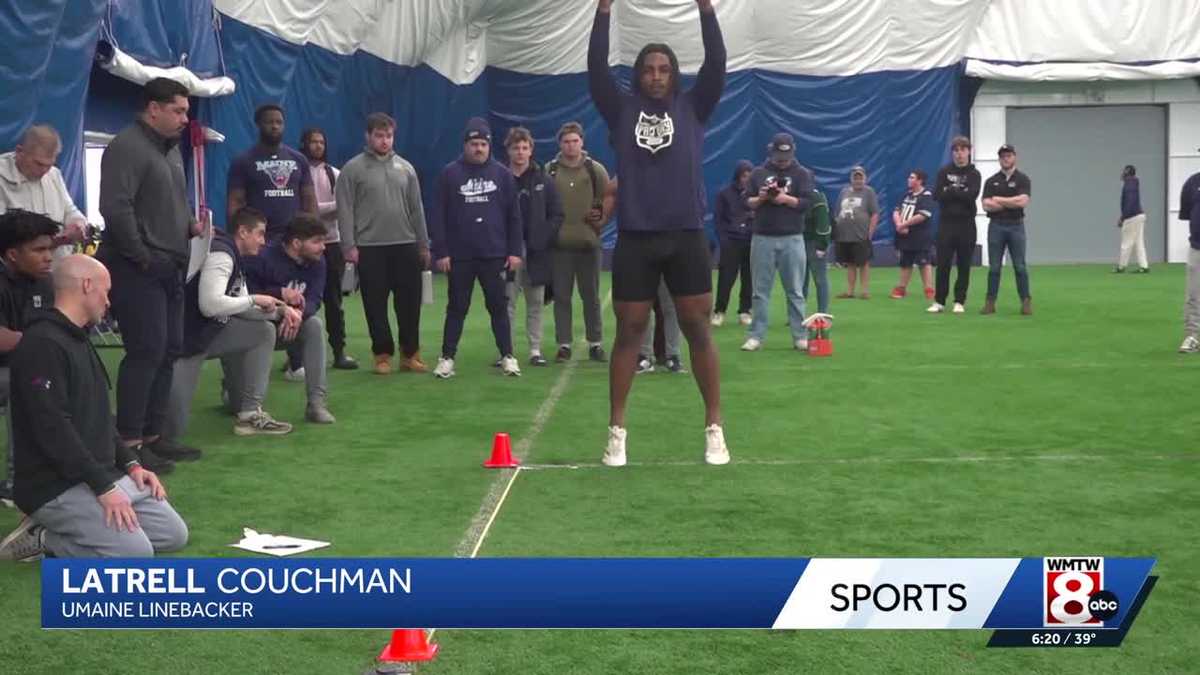 Maine football team hosts pro day