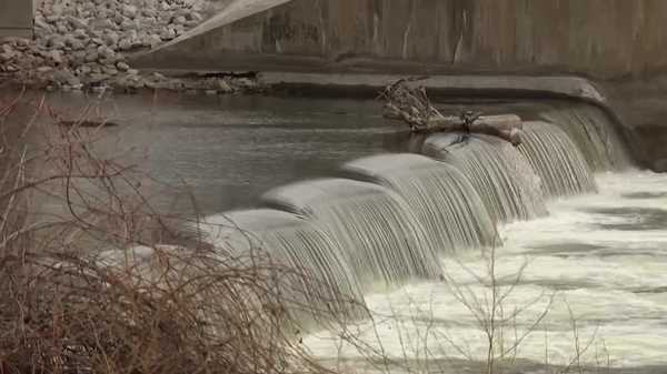 Central Iowa Water Works running nitrate removal facility, rare in January