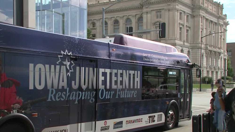 Des Moines' DART, Iowa Juneteenth team up for new bus design