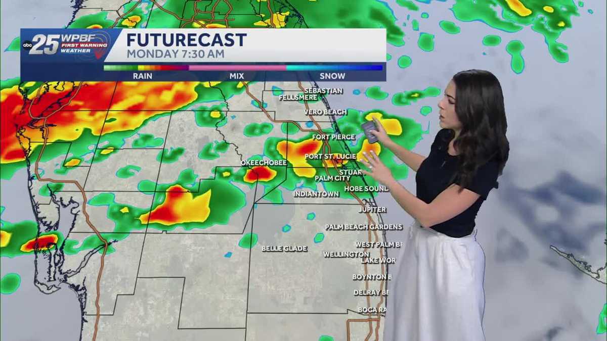 Impact weather on Monday