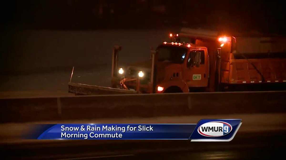 Roads slick for Friday morning commute