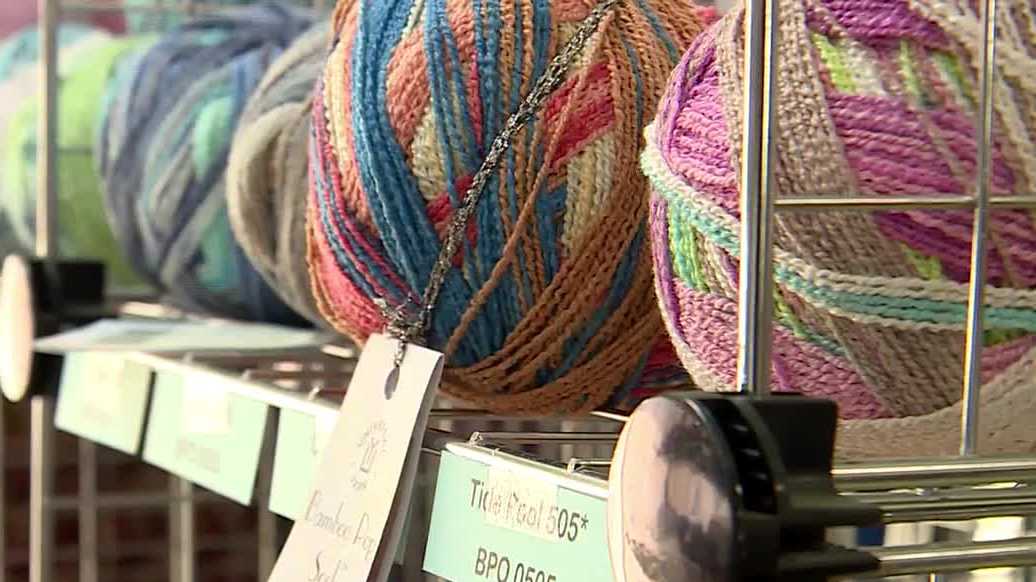Family combines two yarn shops divided by tape line, reopens as one - KMBC