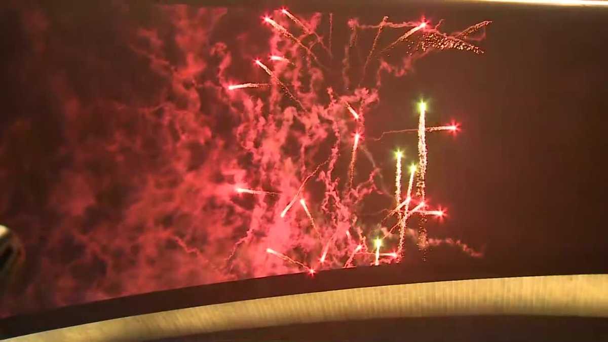 Video Fireworks shoot off Fiserv Forum to celebrate Bucks championship