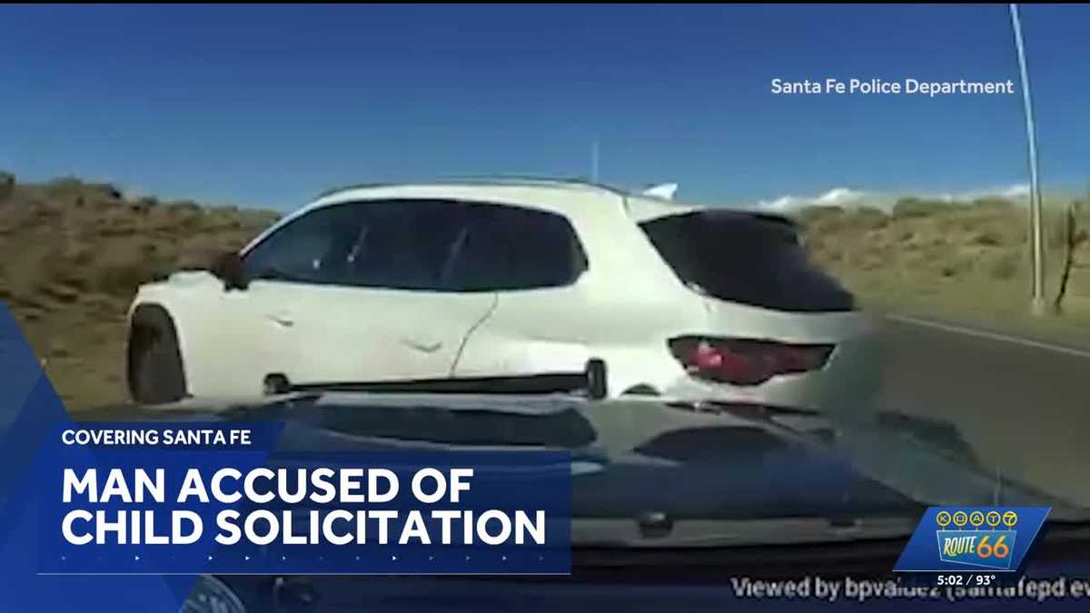 WATCH: Santa Fe police chase down Texas man wanted on child sex crimes