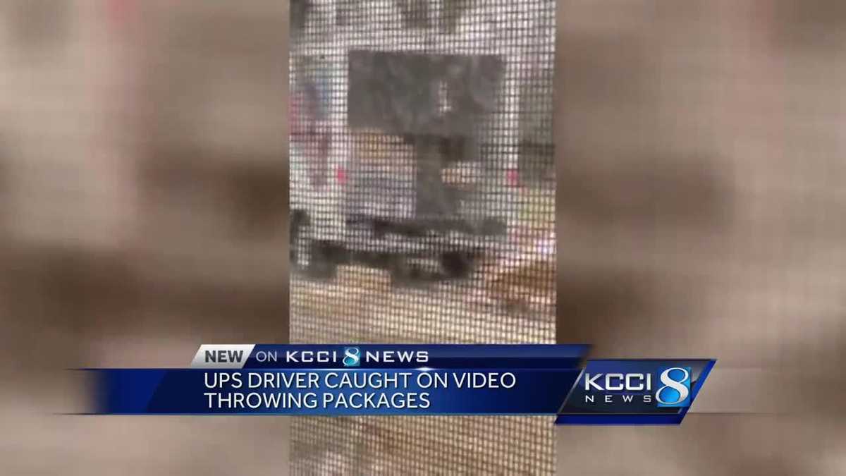WATCH Delivery driver throws packages onto driveway