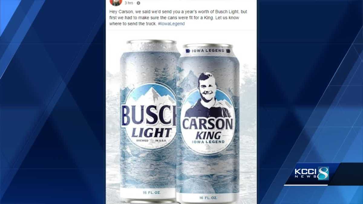 Petition started for Busch Light to sell Carson King cans in Iowa